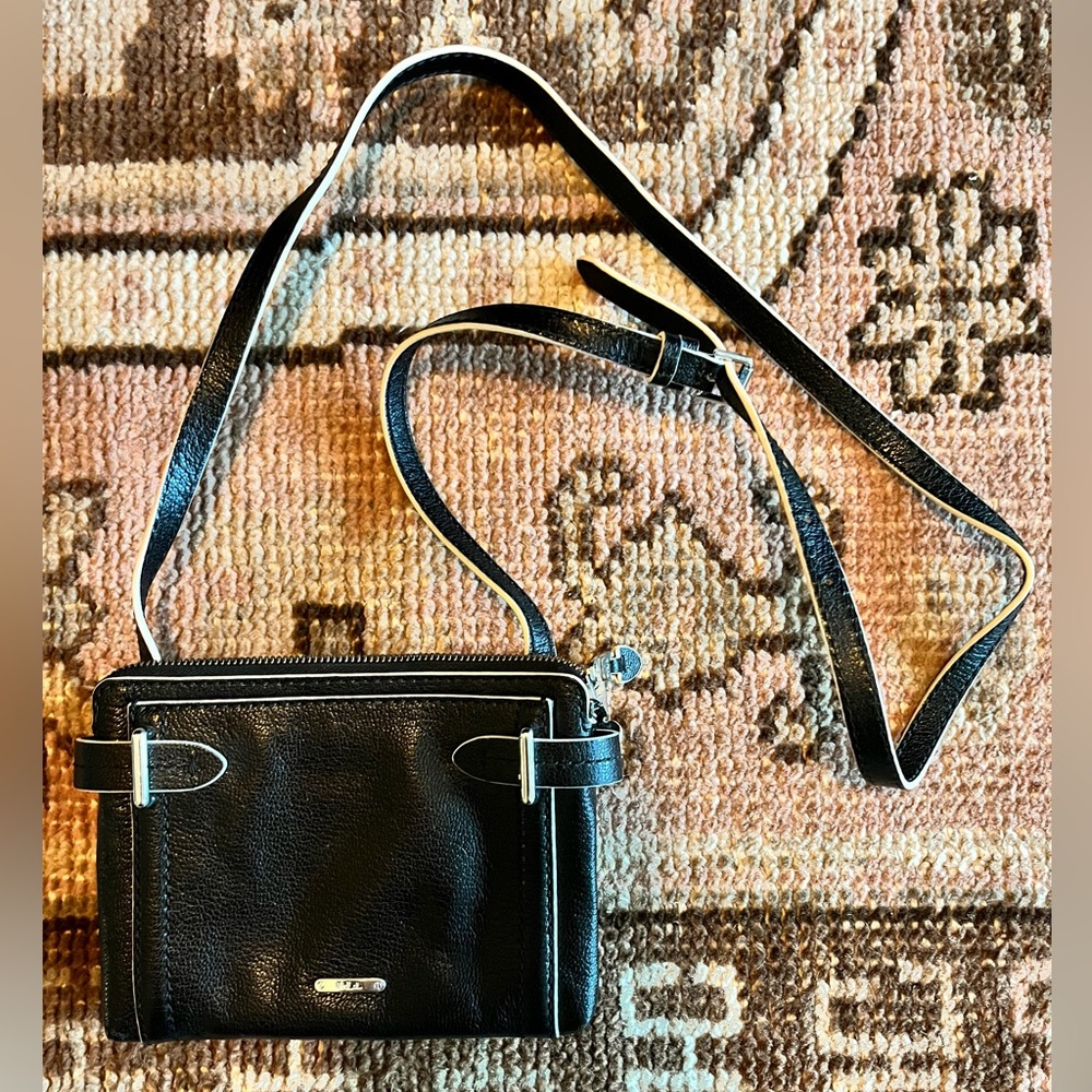Ralph Lauren black leather crossbody